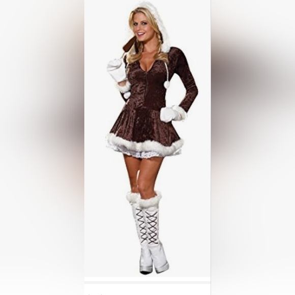 Dreamgirl Women's Eskimo Cutie Halloween Costume  Size Sm/Med Everything include - Picture 1 of 8